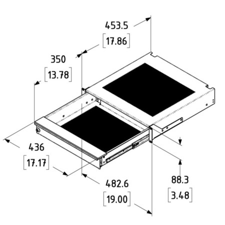 2u 19 Laptop Drawer 